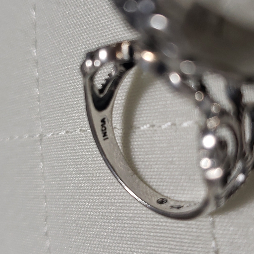 Silpada Filigree  Crystal Sterling Ring - Picture 10 of 13
